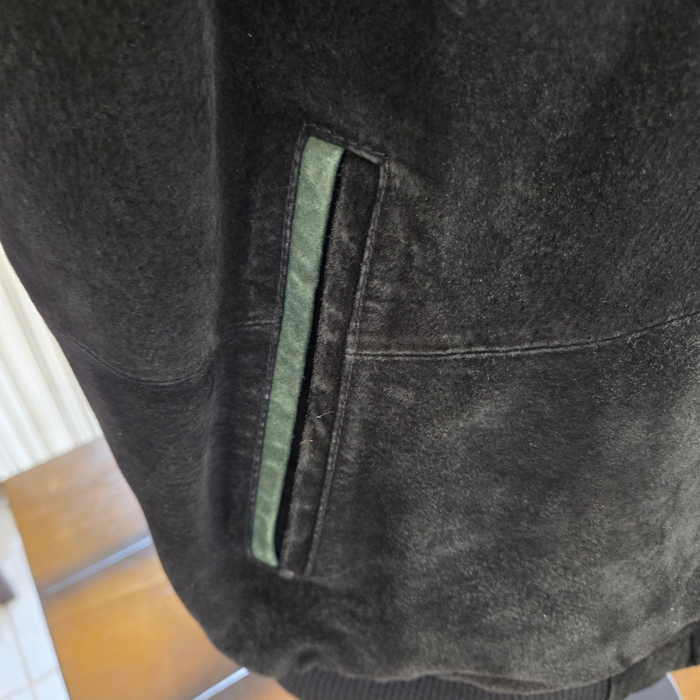 Green Bay Packers Vintage Suede Leather Jacket M - Picture 3 of 15